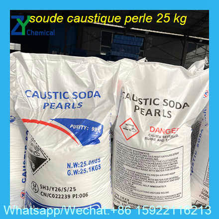 soude caustique perle Naoh 25 kg pour savon
